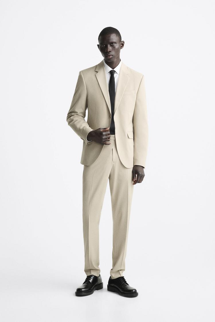 SLIM FIT SUIT TROUSERS