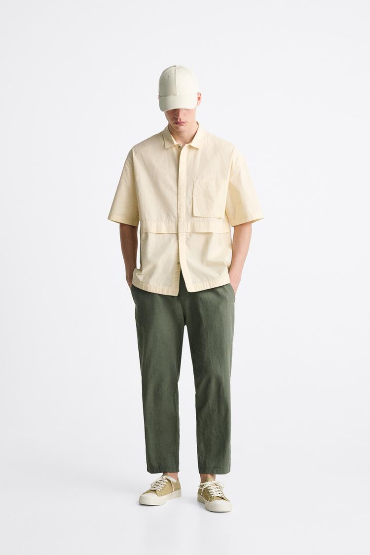 LINEN/COTTON TROUSERS