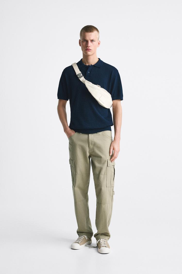 BASIC KNIT POLO SHIRT