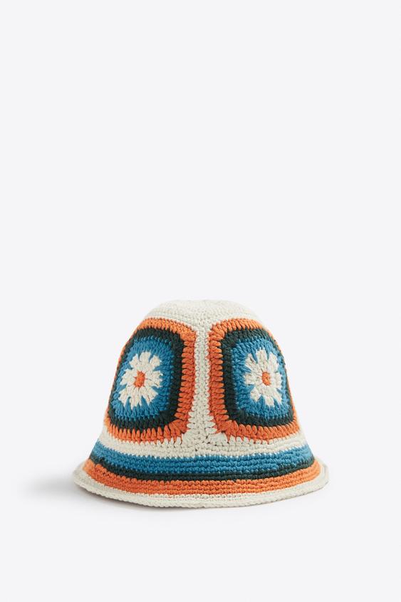 CROCHET BUCKET HAT White ZARA New Zealand