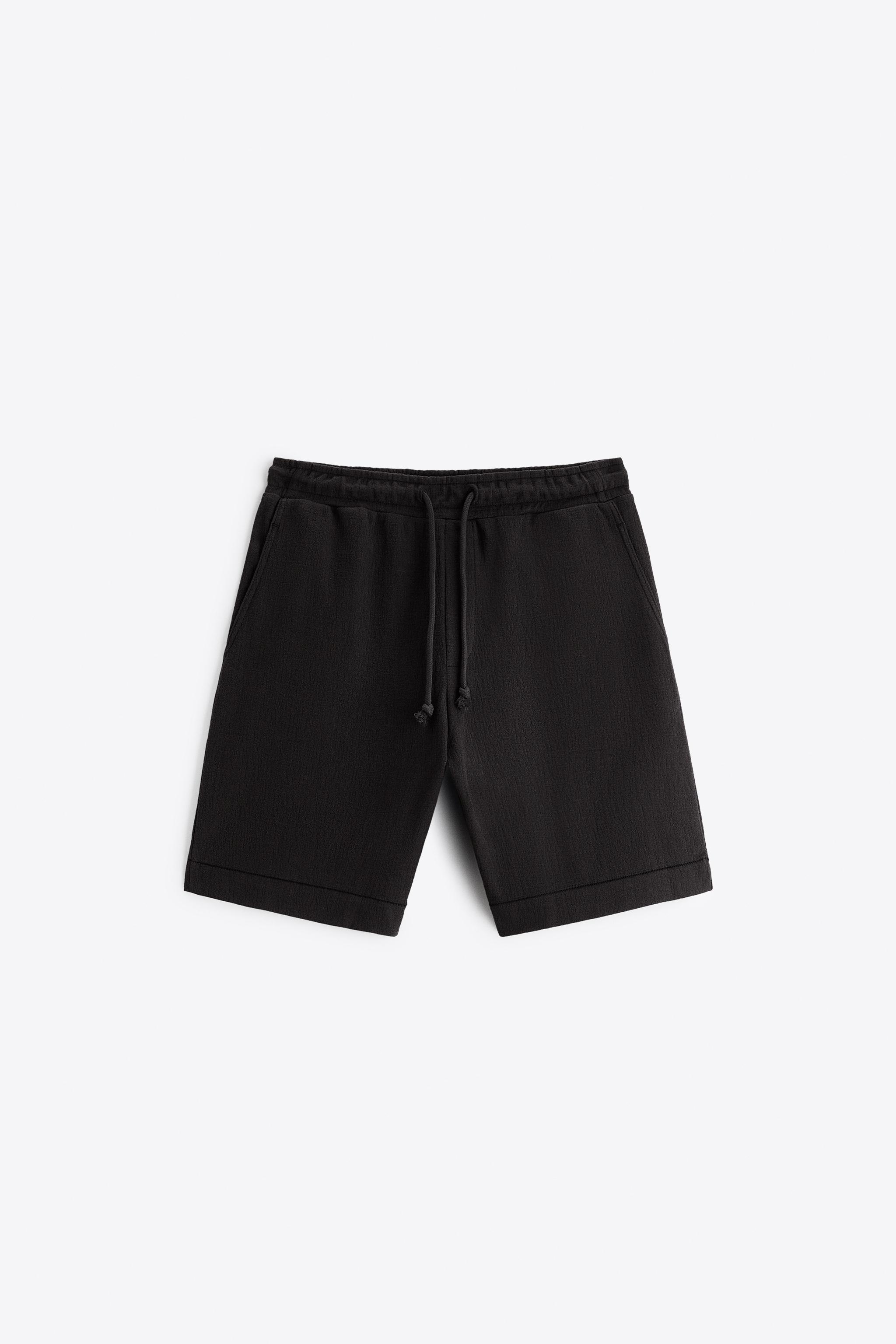 Zara TEXTURED SHORTS Square One