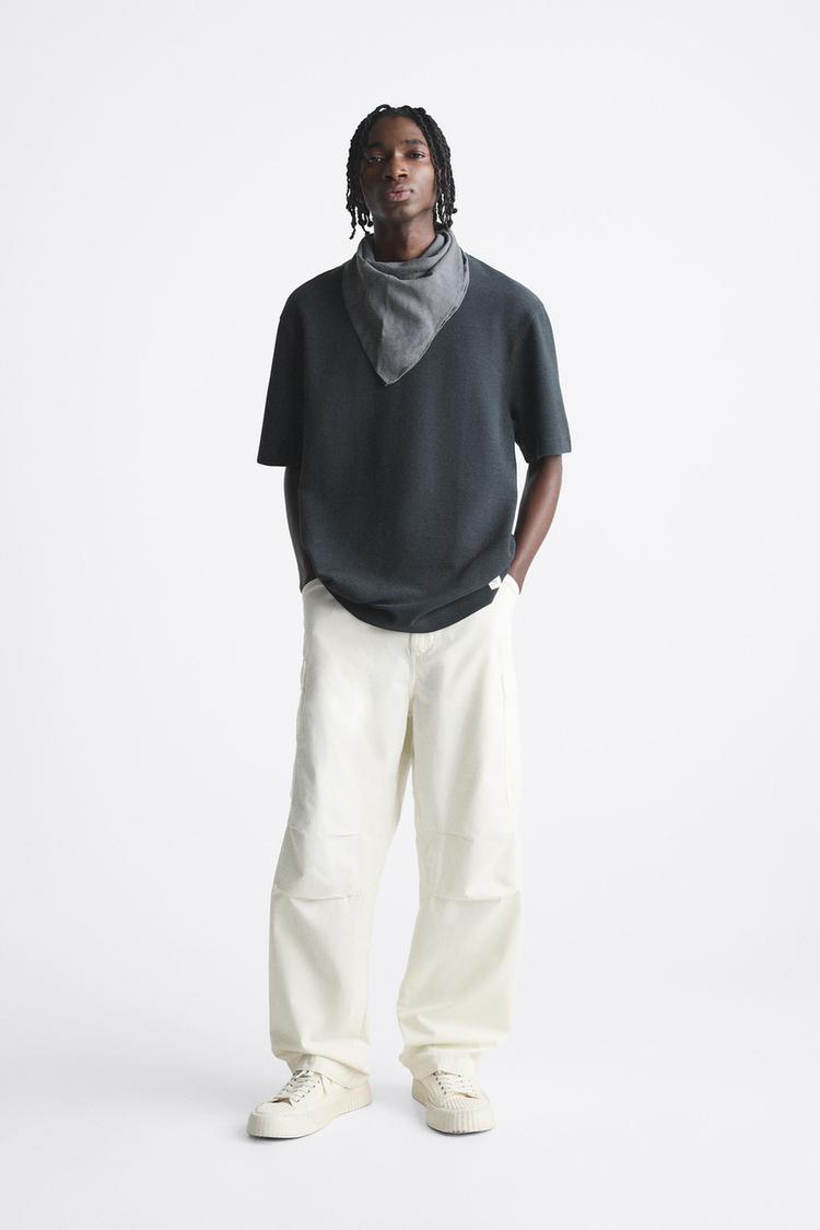 TEXTURED OTTOMAN T-SHIRT