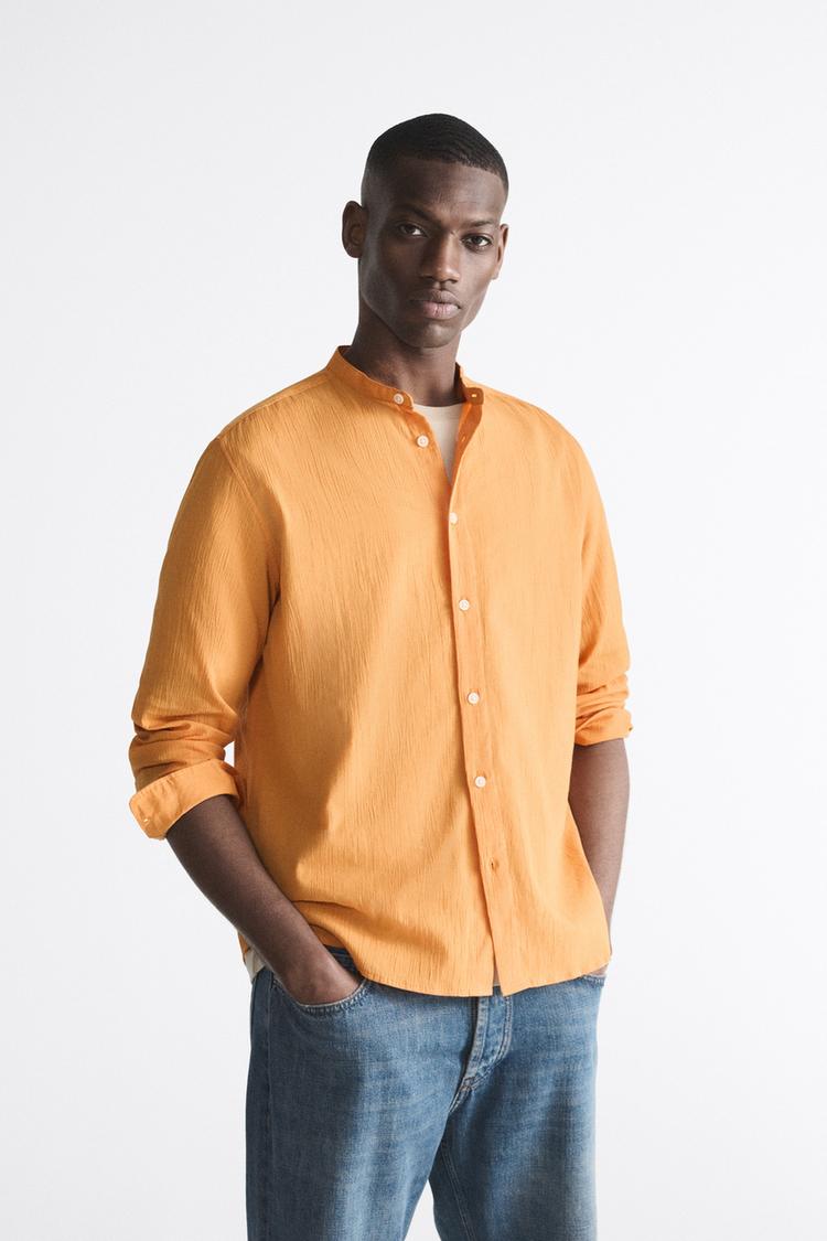 CREASED-EFFECT SHIRT