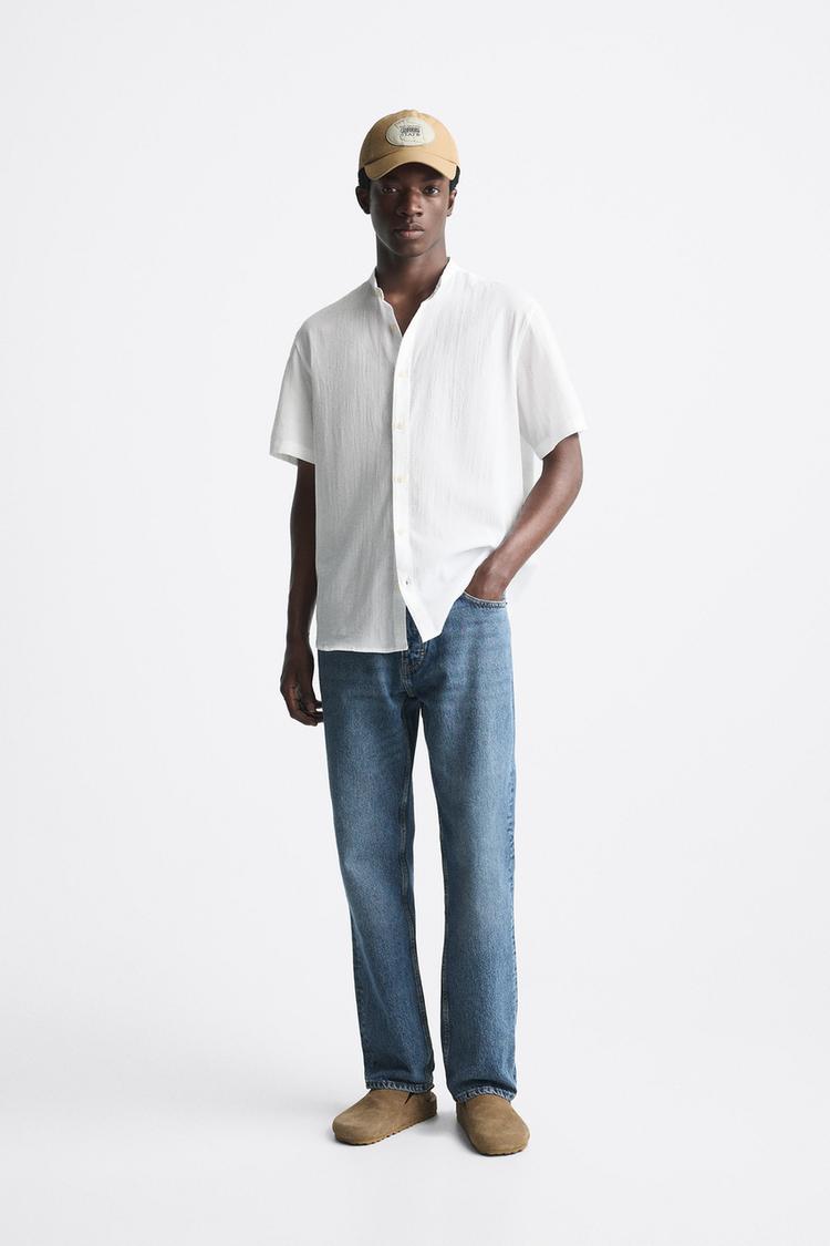 CREASED-EFFECT SHIRT