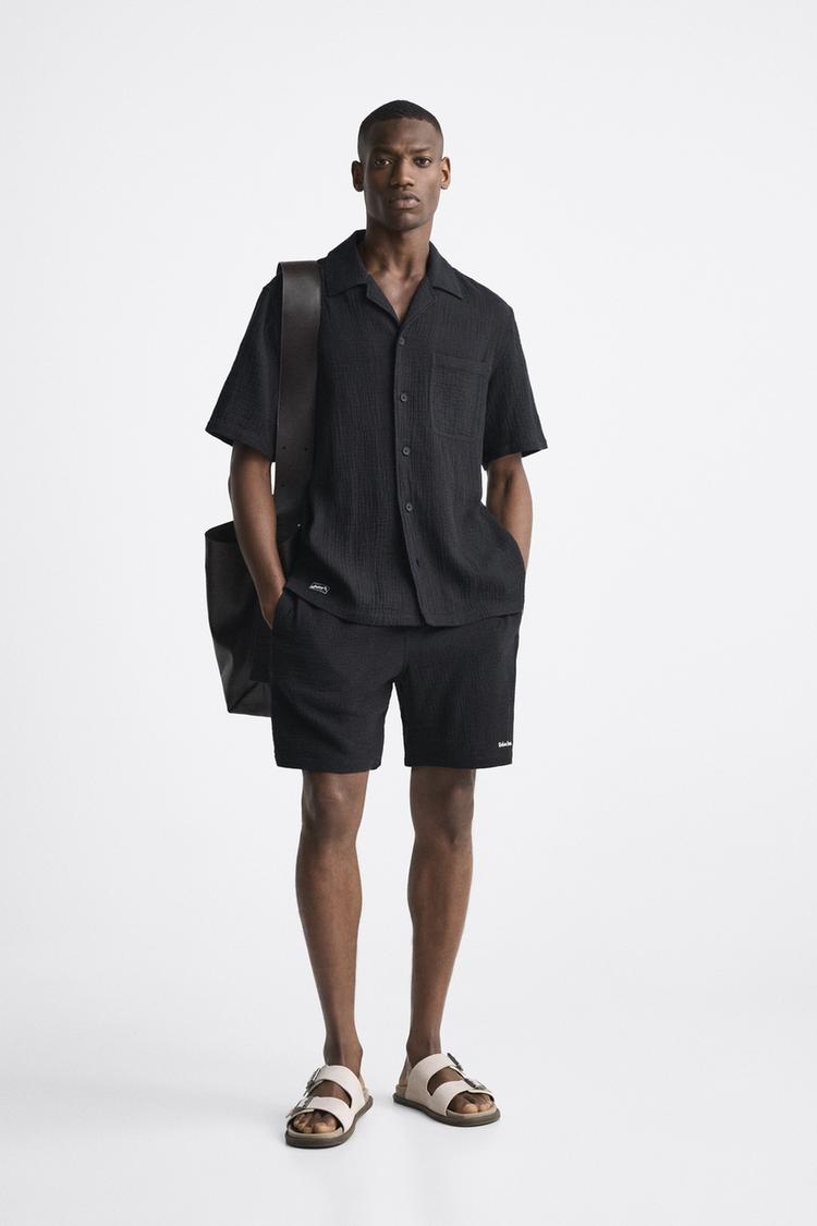 CREASED-EFFECT SHIRT