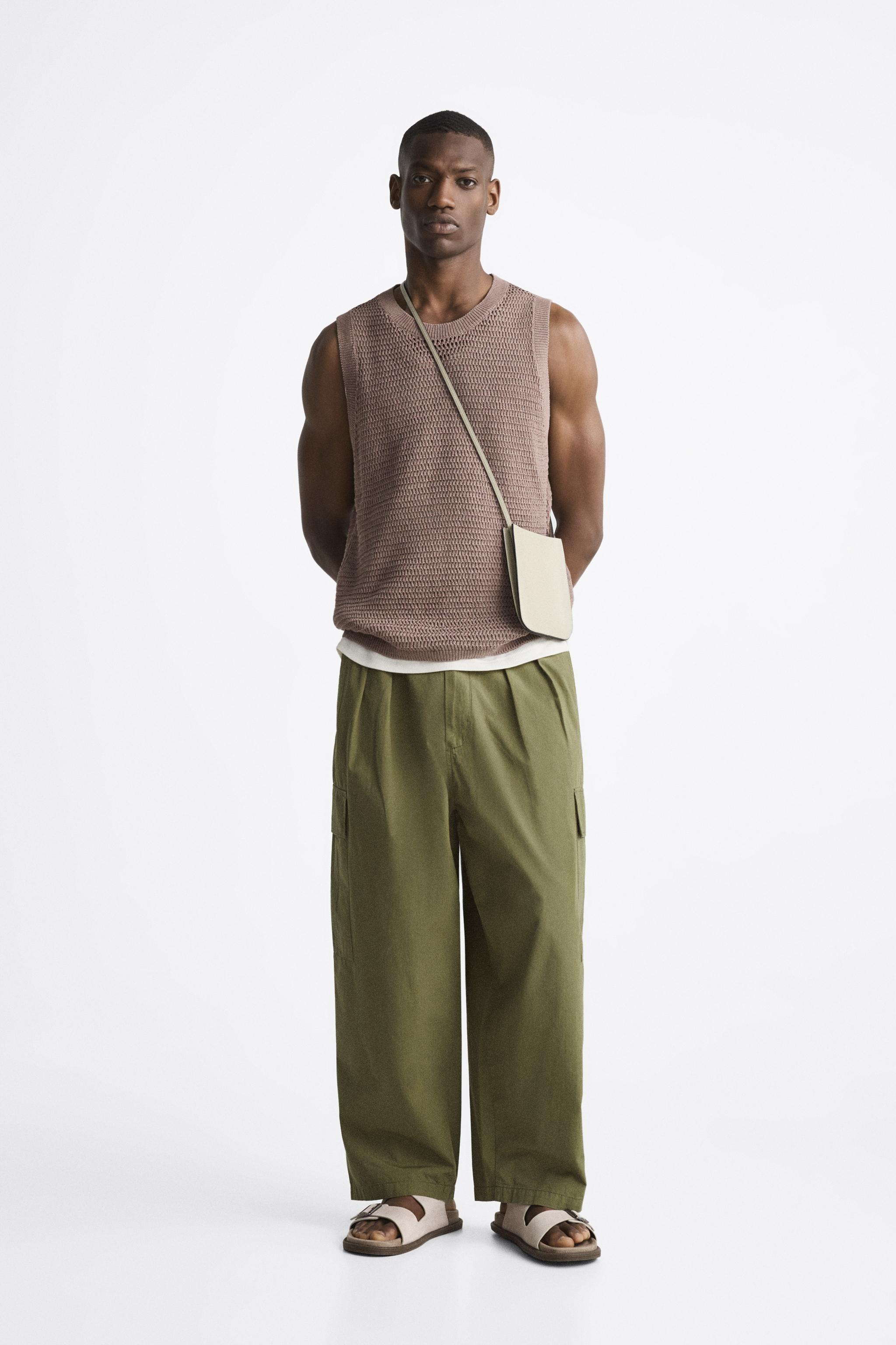 Zara TEXTURED CROCHET KNIT VEST Mall of America®