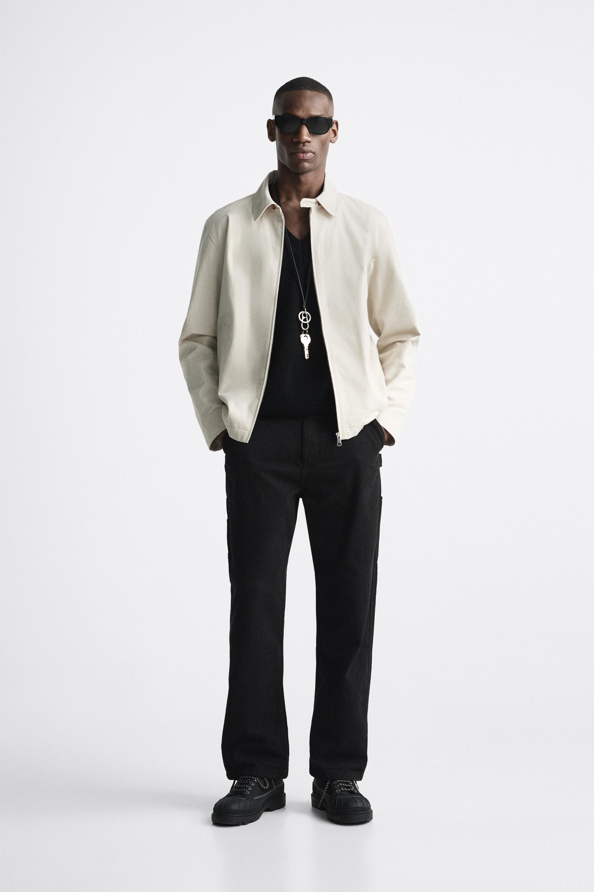 COTTON JACKET Tobacco ZARA Ireland atelieryuwa.ciao.jp