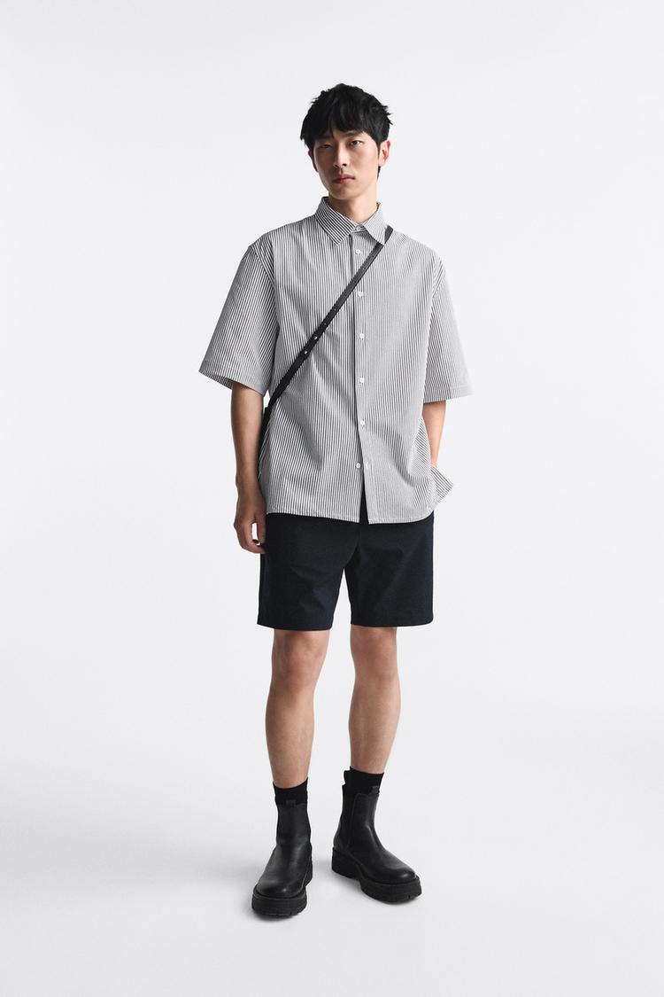 STRIPED SEERSUCKER SHIRT