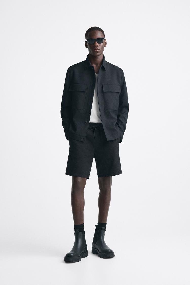 JOGGING BERMUDA SHORTS WITH ELASTIC WAISTBAND