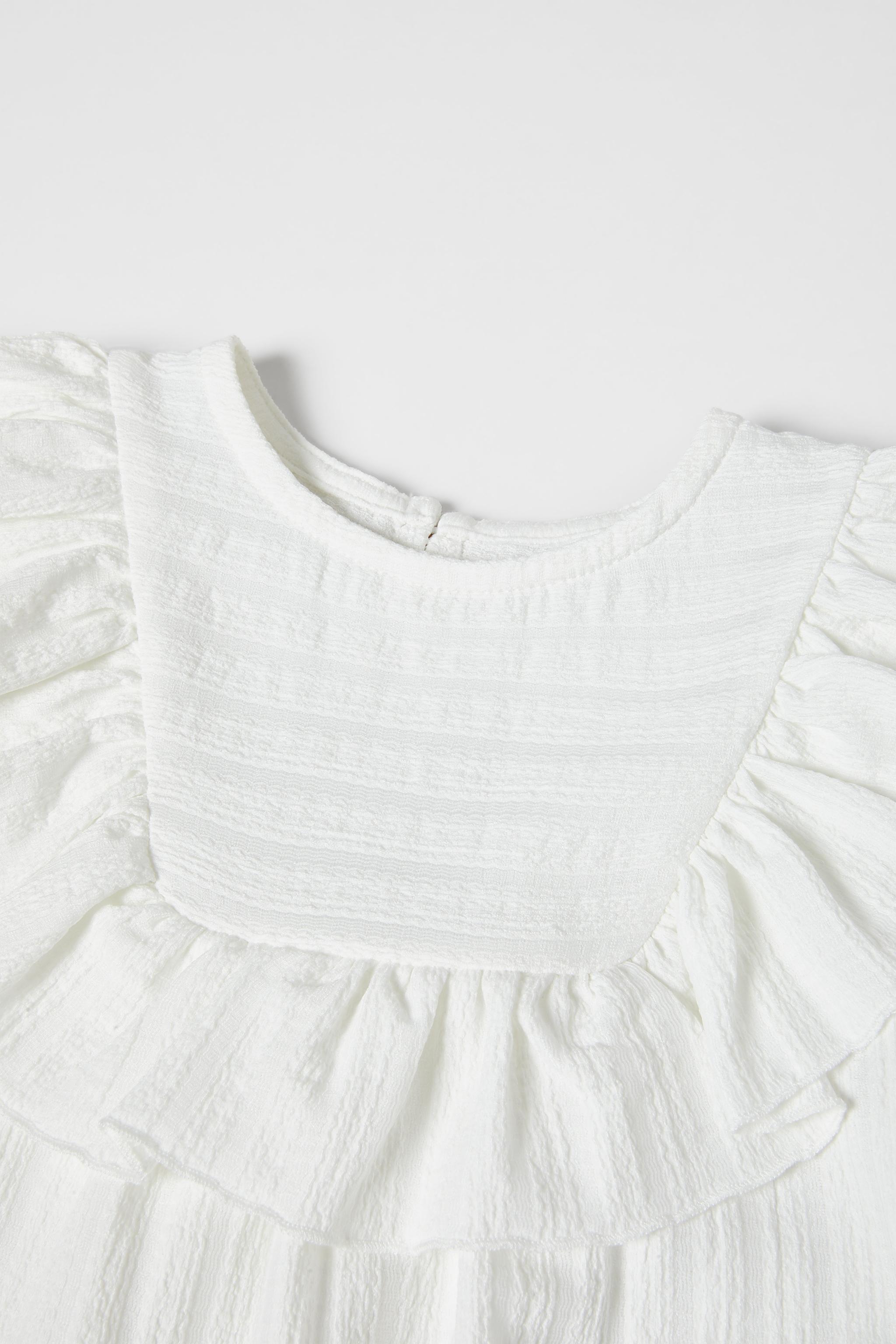 Zara TEXTURED RUFFLE DRESS Mall of America®