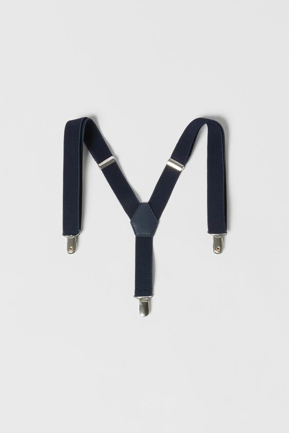 SUIT SUSPENDERS Navy blue ZARA United States
