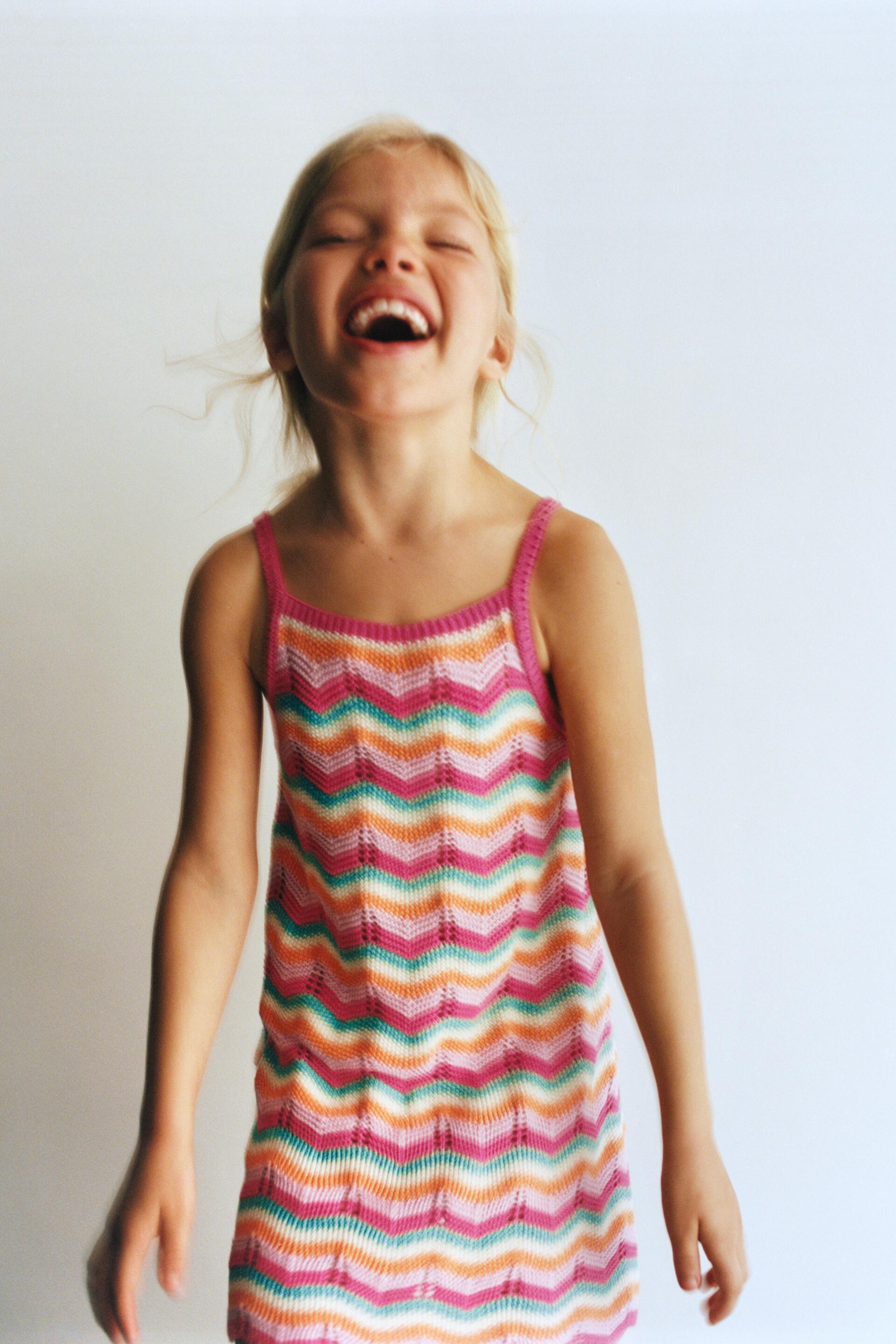 Zara Crochet Knit Dress With Kerchief Big Apple Buddy