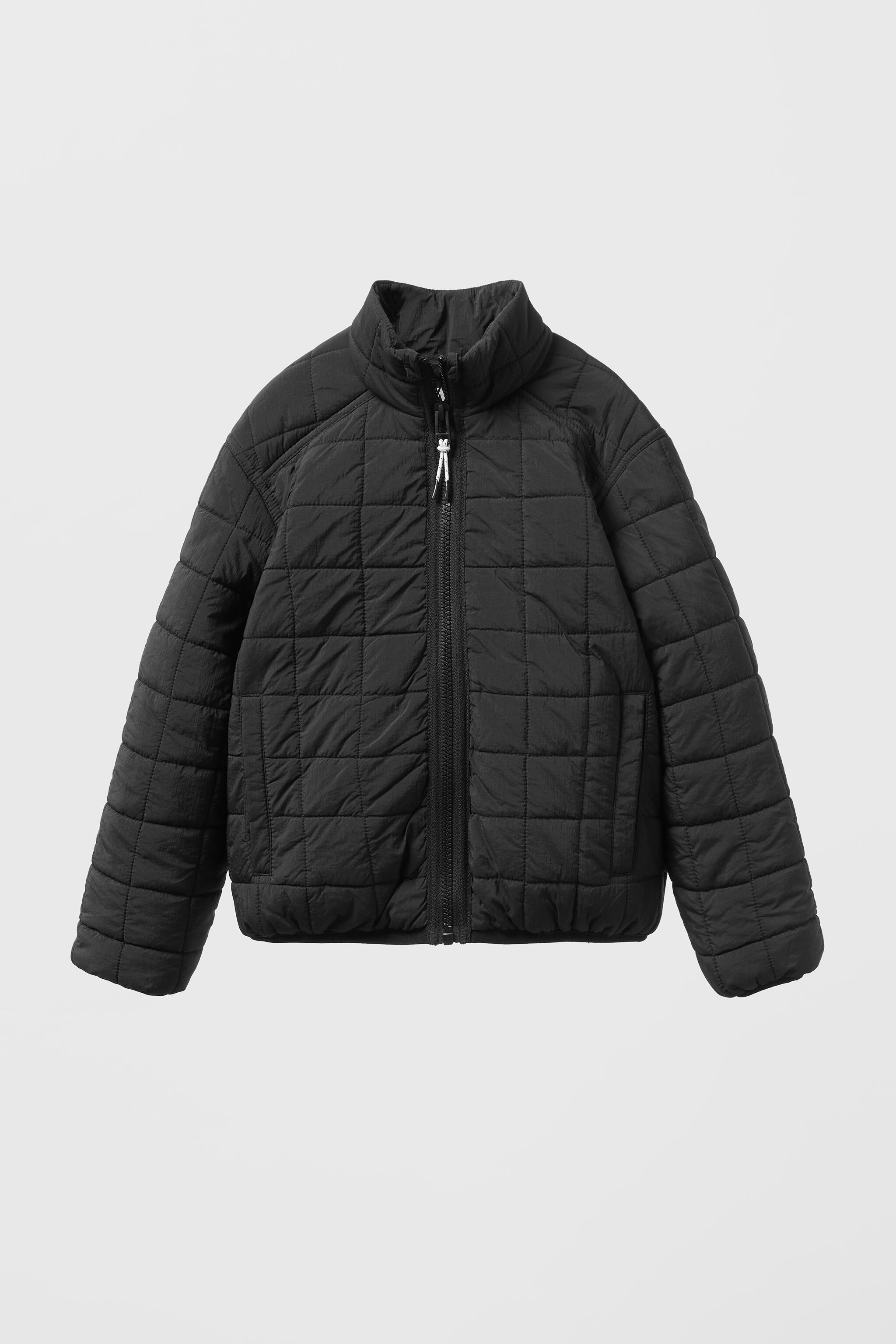 black puffer jacket | Square One