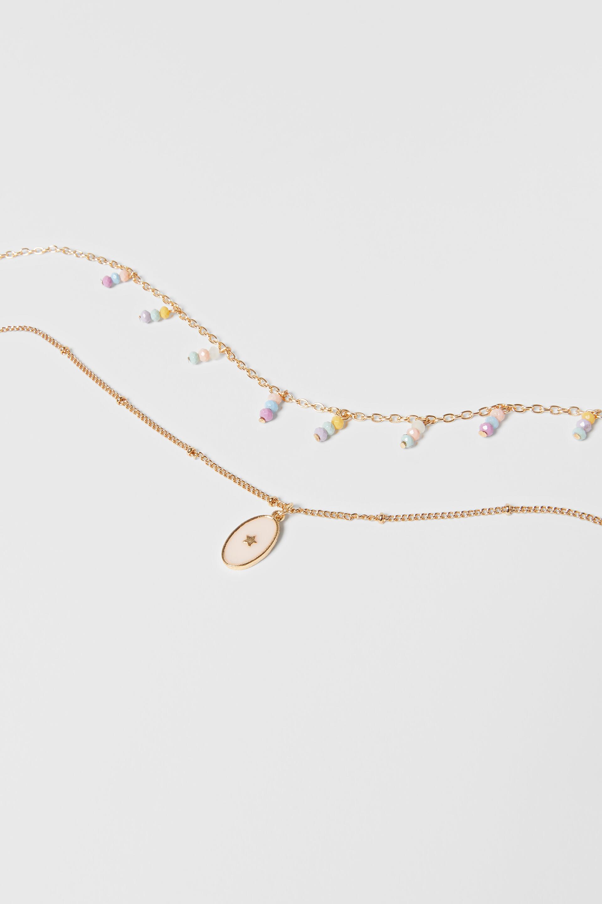 Zara medallion necklace Clearance