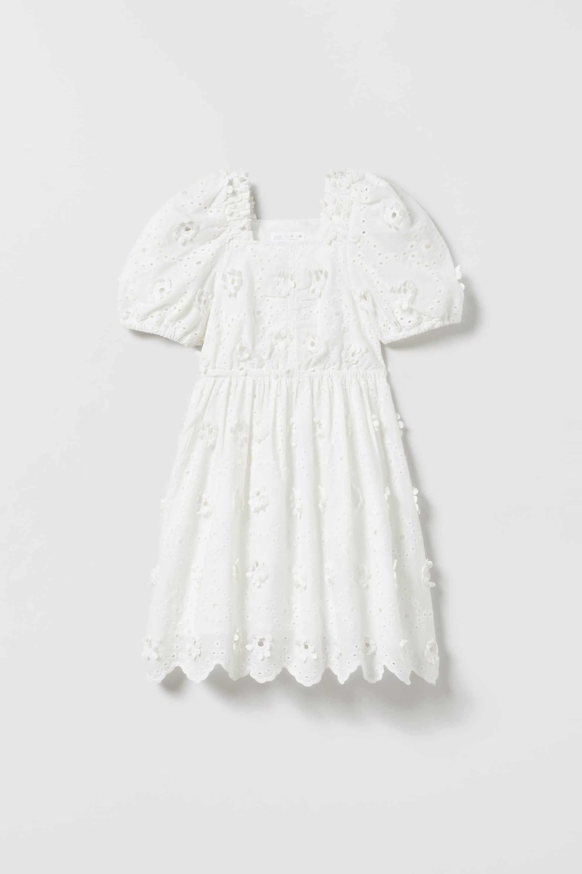 FLORAL EMBROIDERED DRESS - White | ZARA Canada