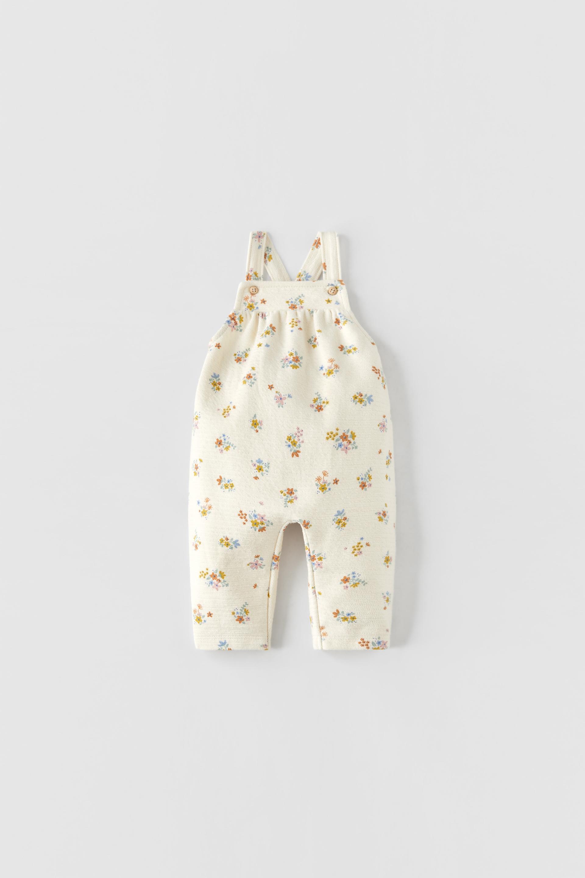 FLORAL DUNGAREES Light ecru ZARA South Africa