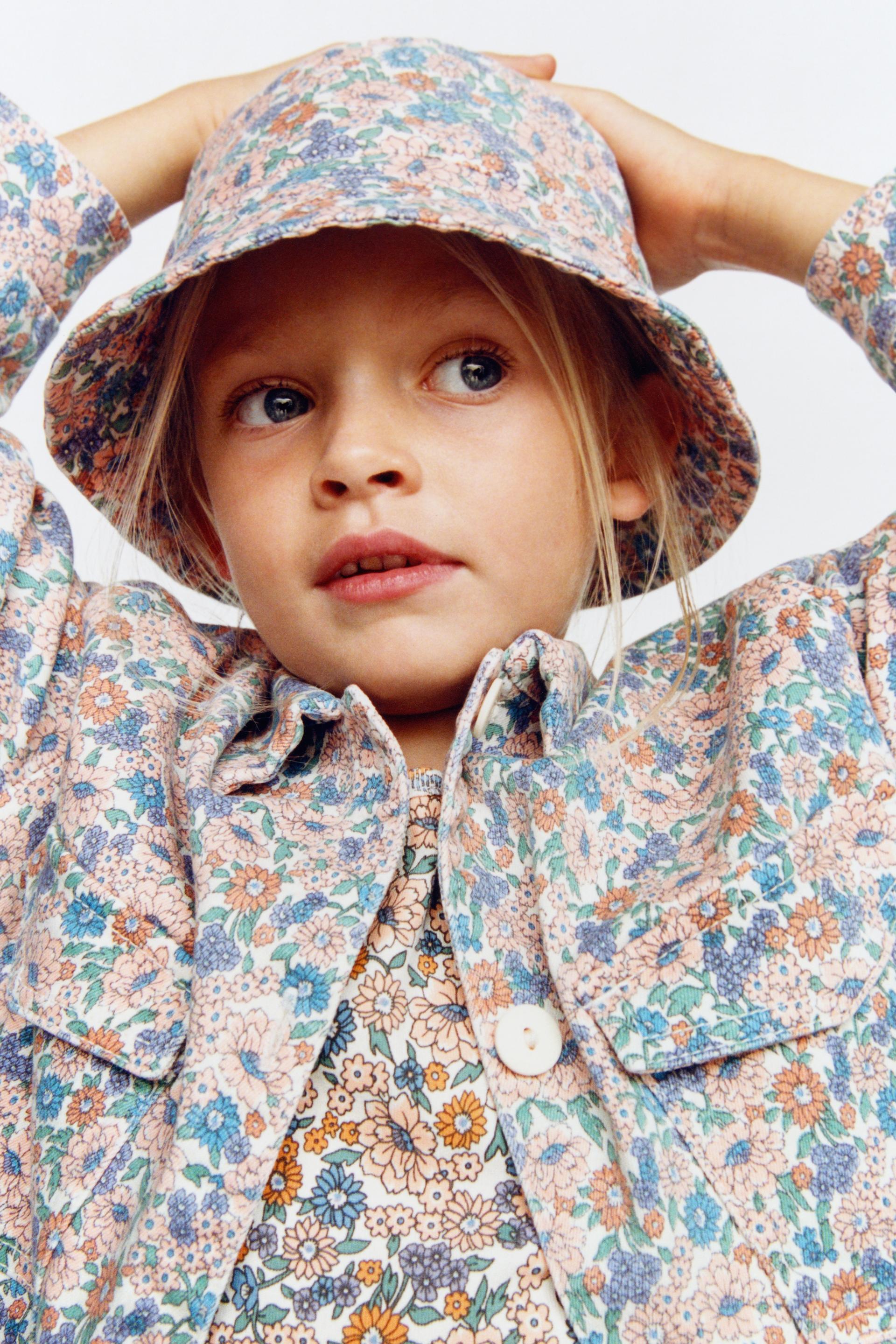 FLORAL TWILL OVERSHIRT Pink ZARA Georgia