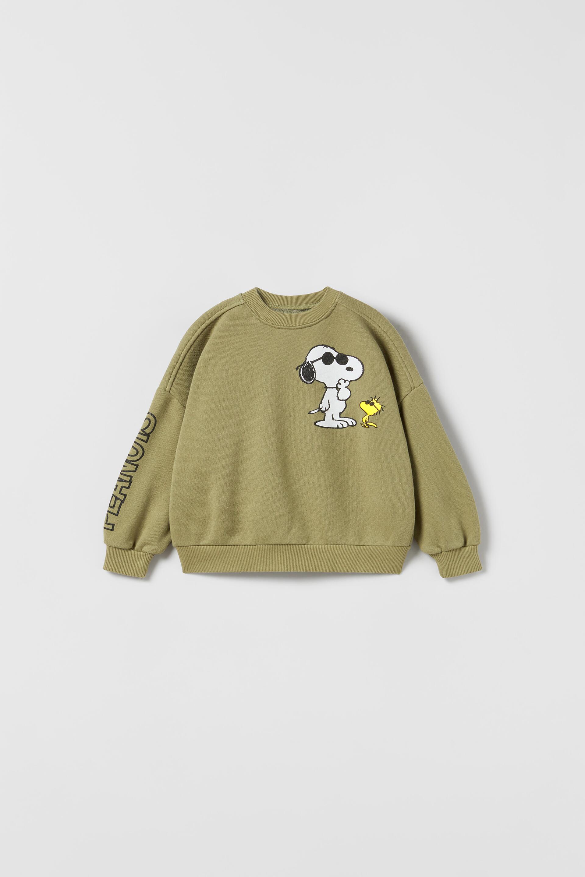 Snoopy peanuts sweatshirt zara Clearance