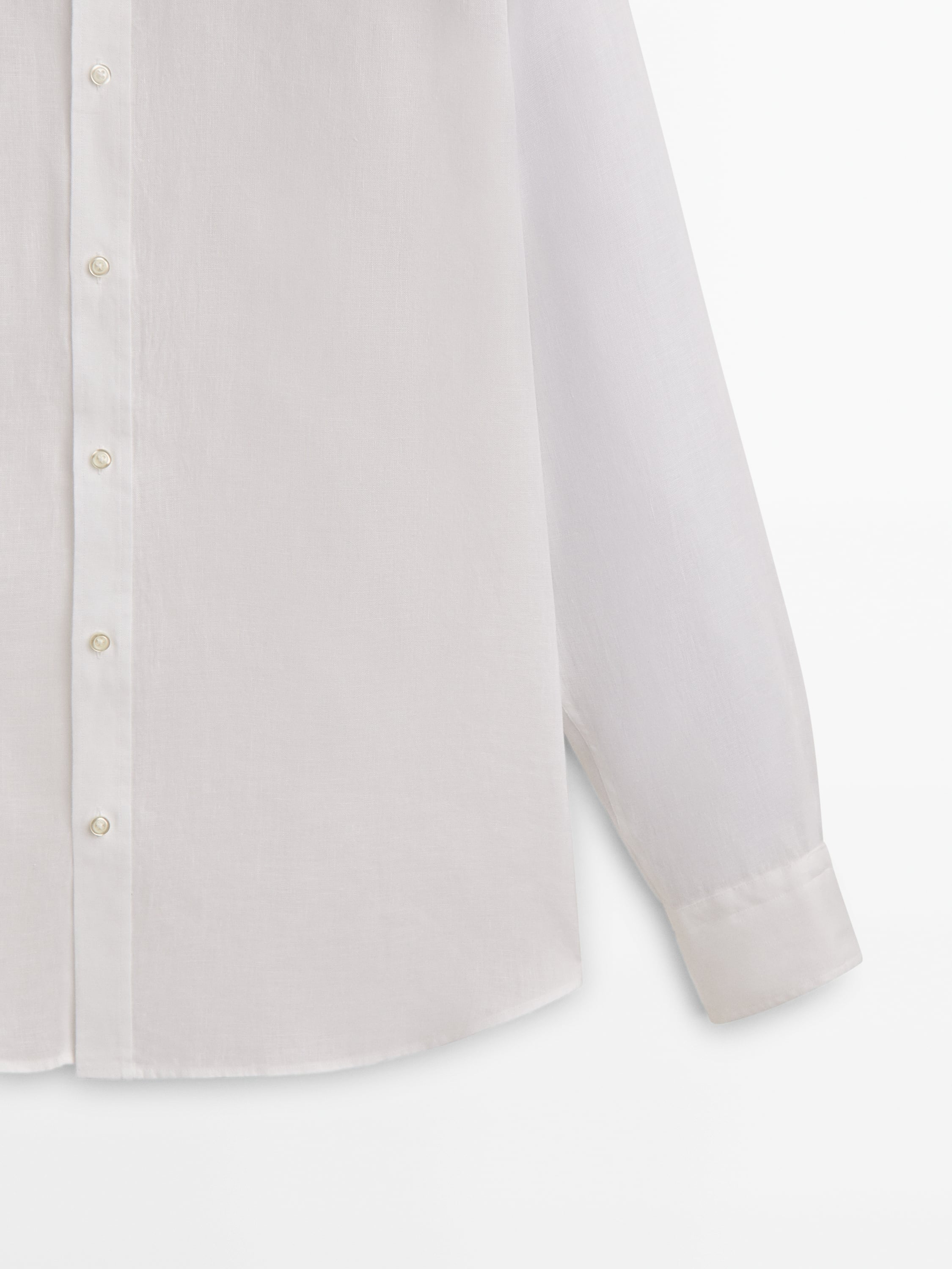 100% linen slim-fit shirt