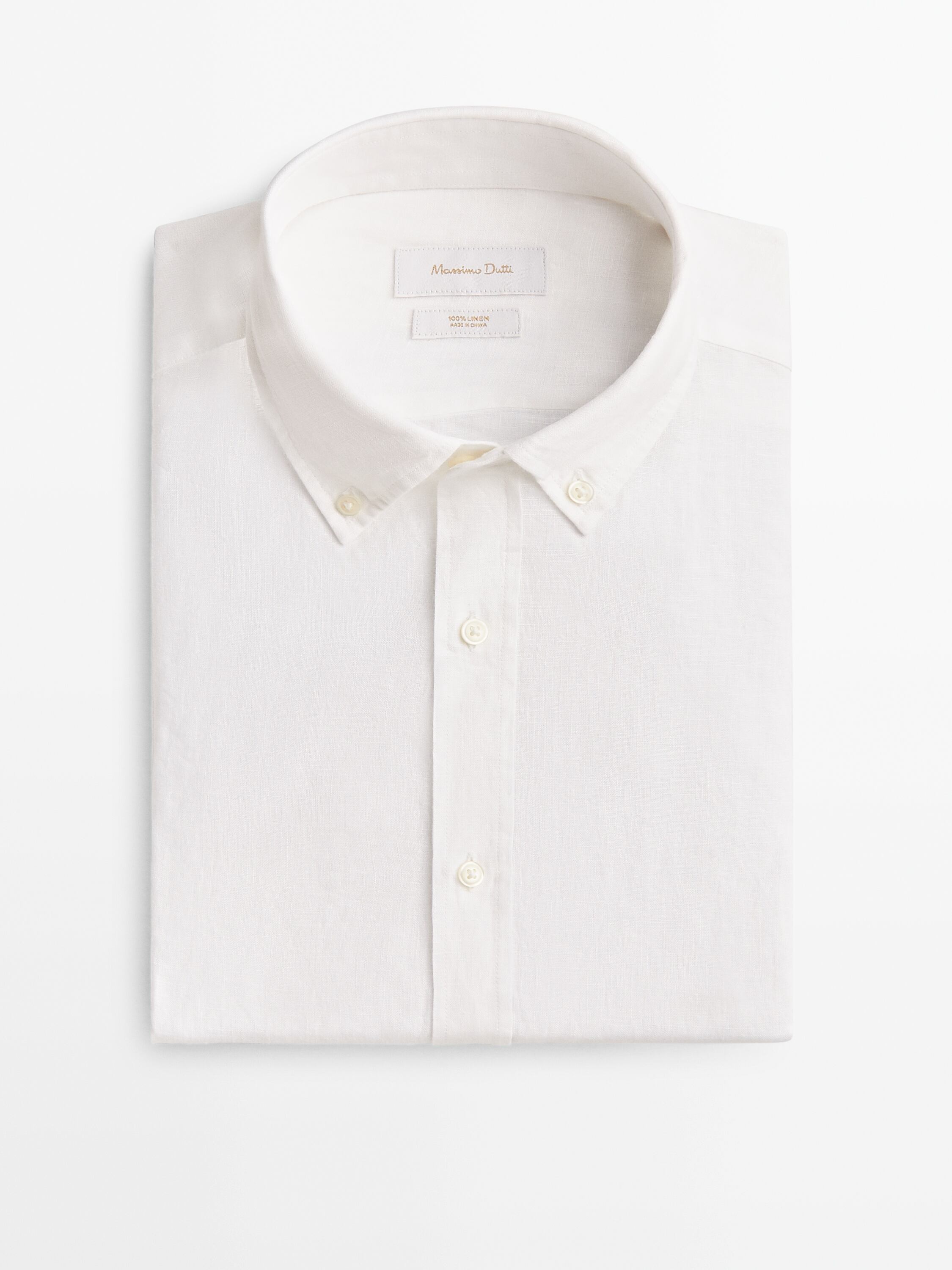 100% linen regular fit shirt