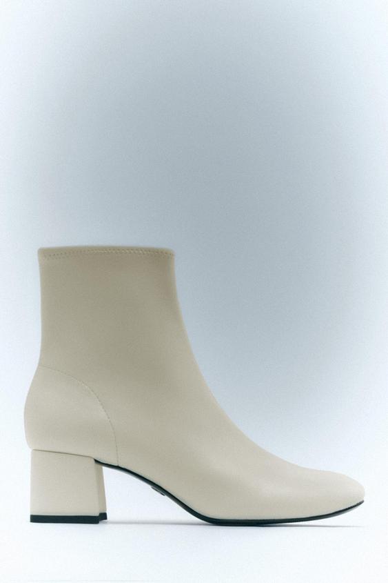 bottine a talon transparent