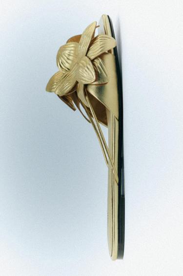 minimal flat sandals zara