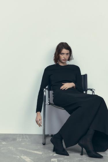 bottine a talon transparent