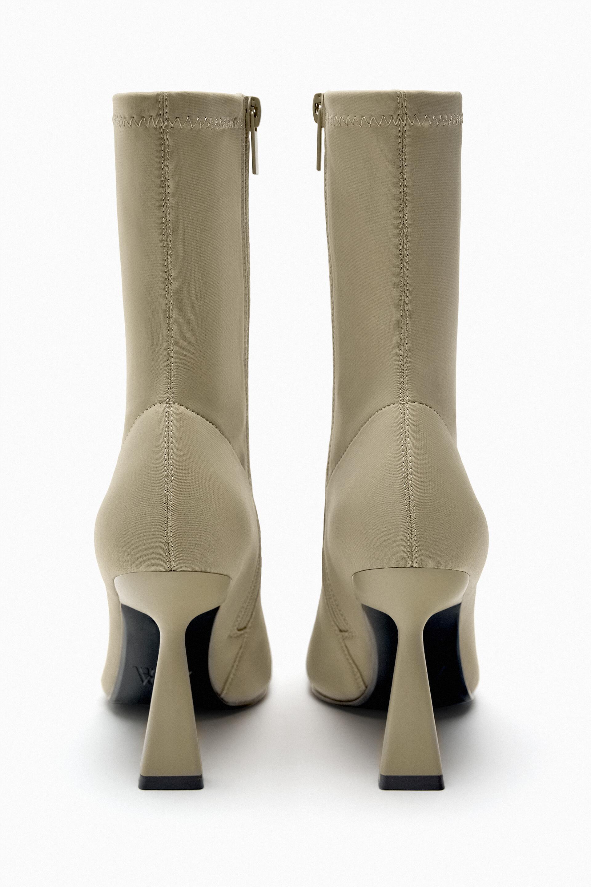 Zara Heeled Stretch Ankle Boots - Big Apple Buddy