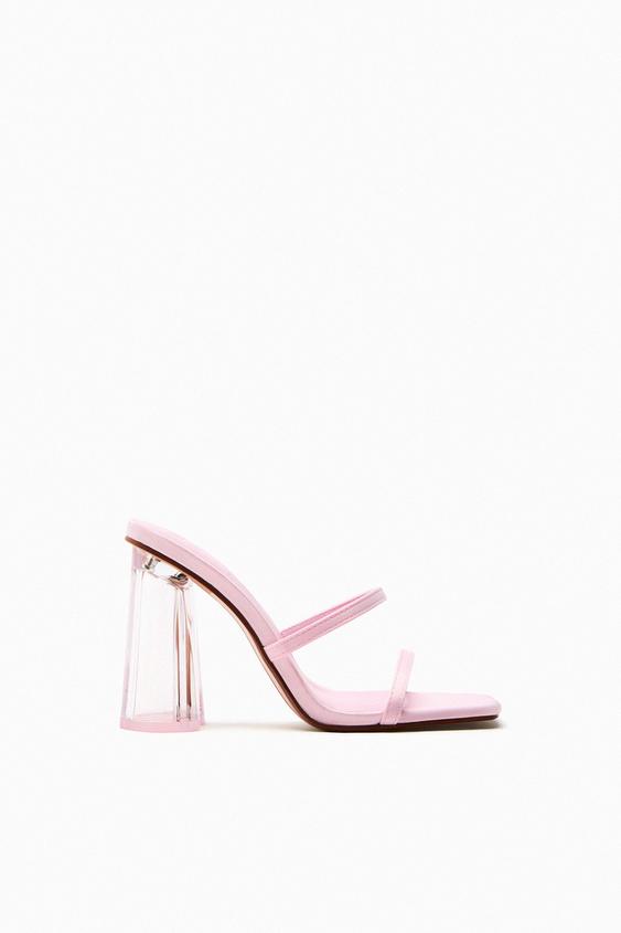chaussures talons transparents zara