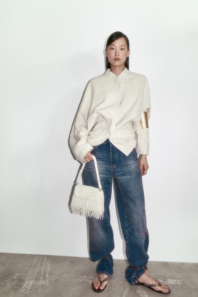 BEADED SHOULDER BAG