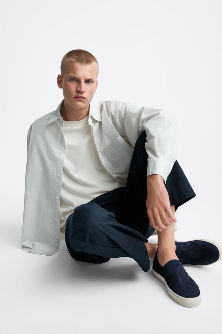 LACELESS KNIT FABRIC TRAINERS