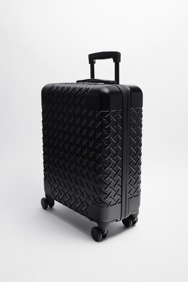 Textured Rigid Suitcase Suitcases Bags | Backpacks Man | ZARA Malaysia
