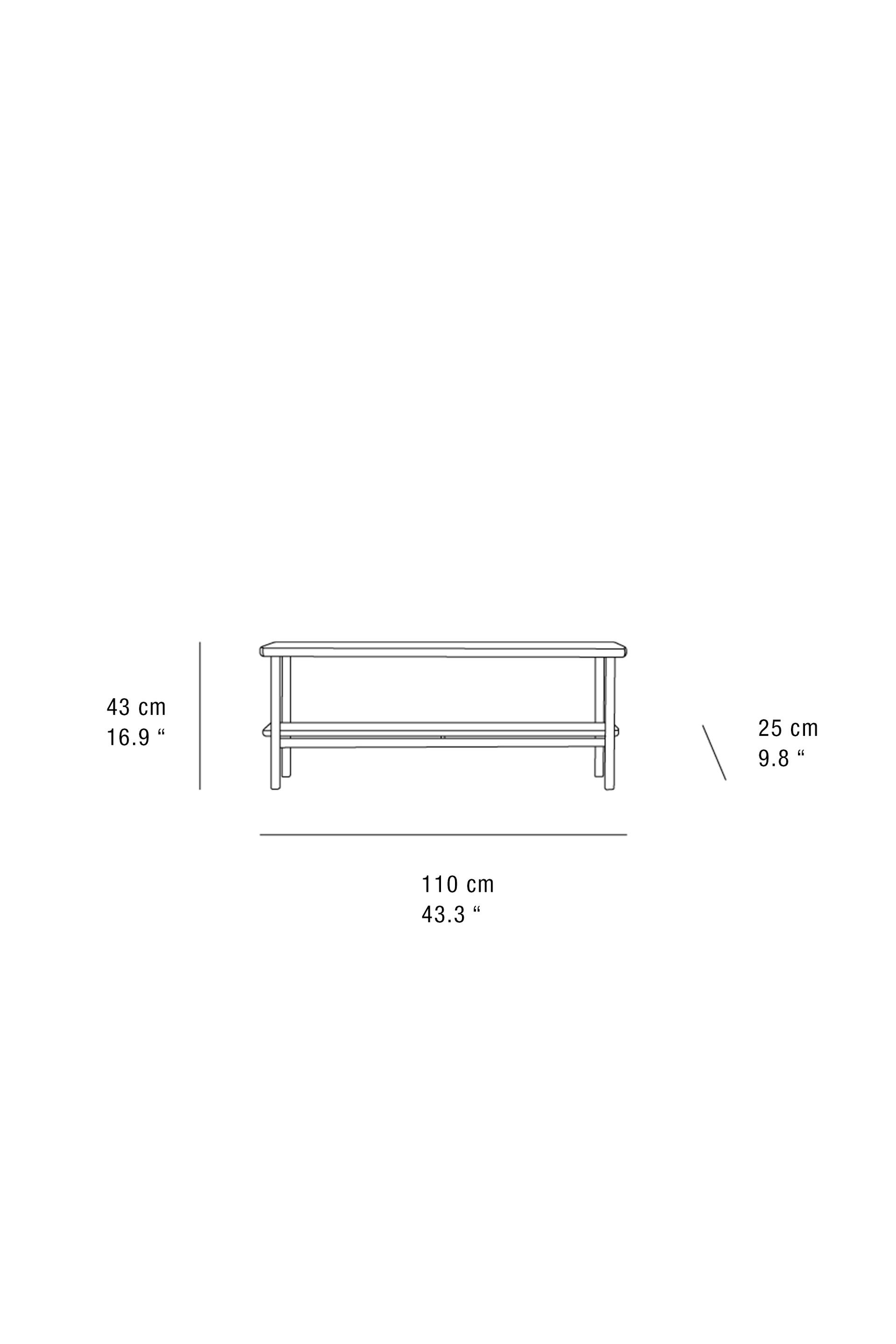 Zara Acacia Wood Double Bench International Shipping