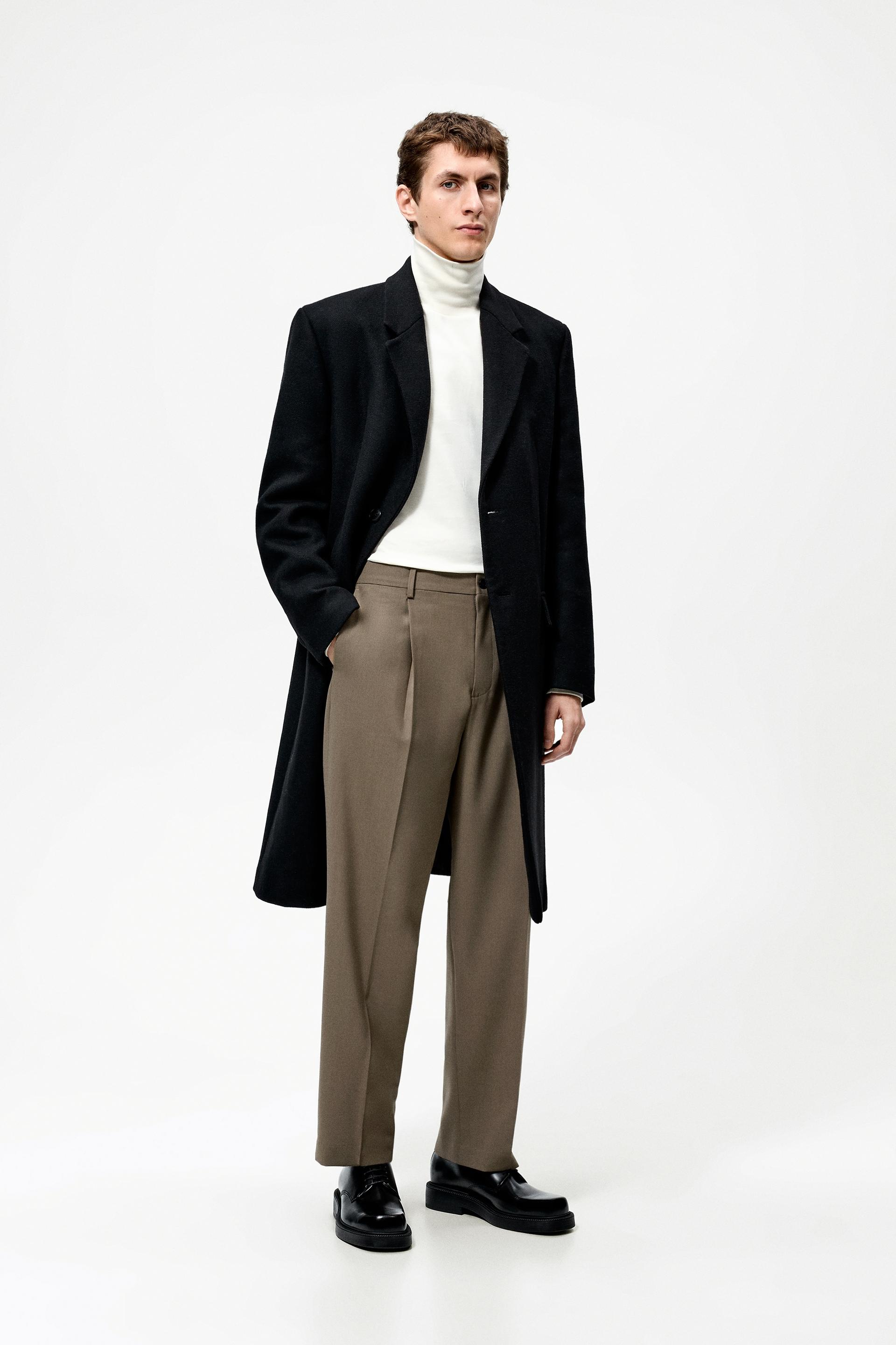 Pleated Trousers Mens Zara atelieryuwa.ciao.jp