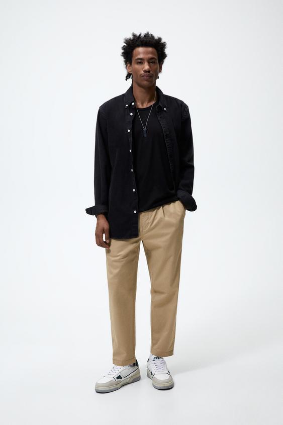 Pleated Trousers Mens Zara atelieryuwa.ciao.jp