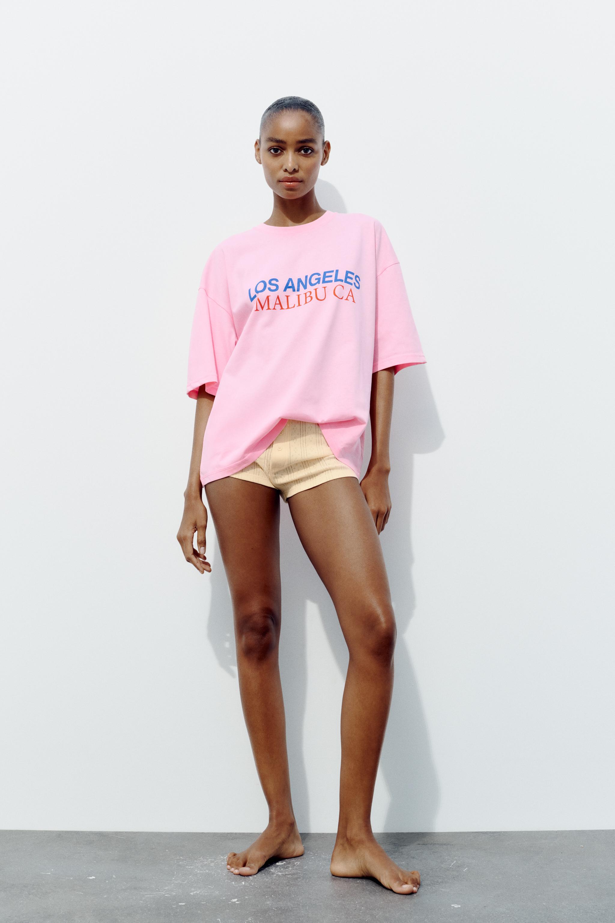 通販生活 ファッション Zara “LOS ANGELES” T-SHIRT | Square One 工芸品