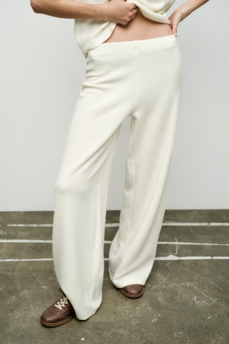 SOFT FEEL RIBBED PANTS
