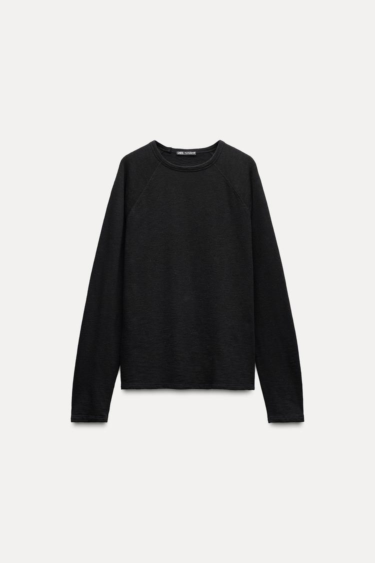 LONG SLEEVE COTTON T-SHIRT