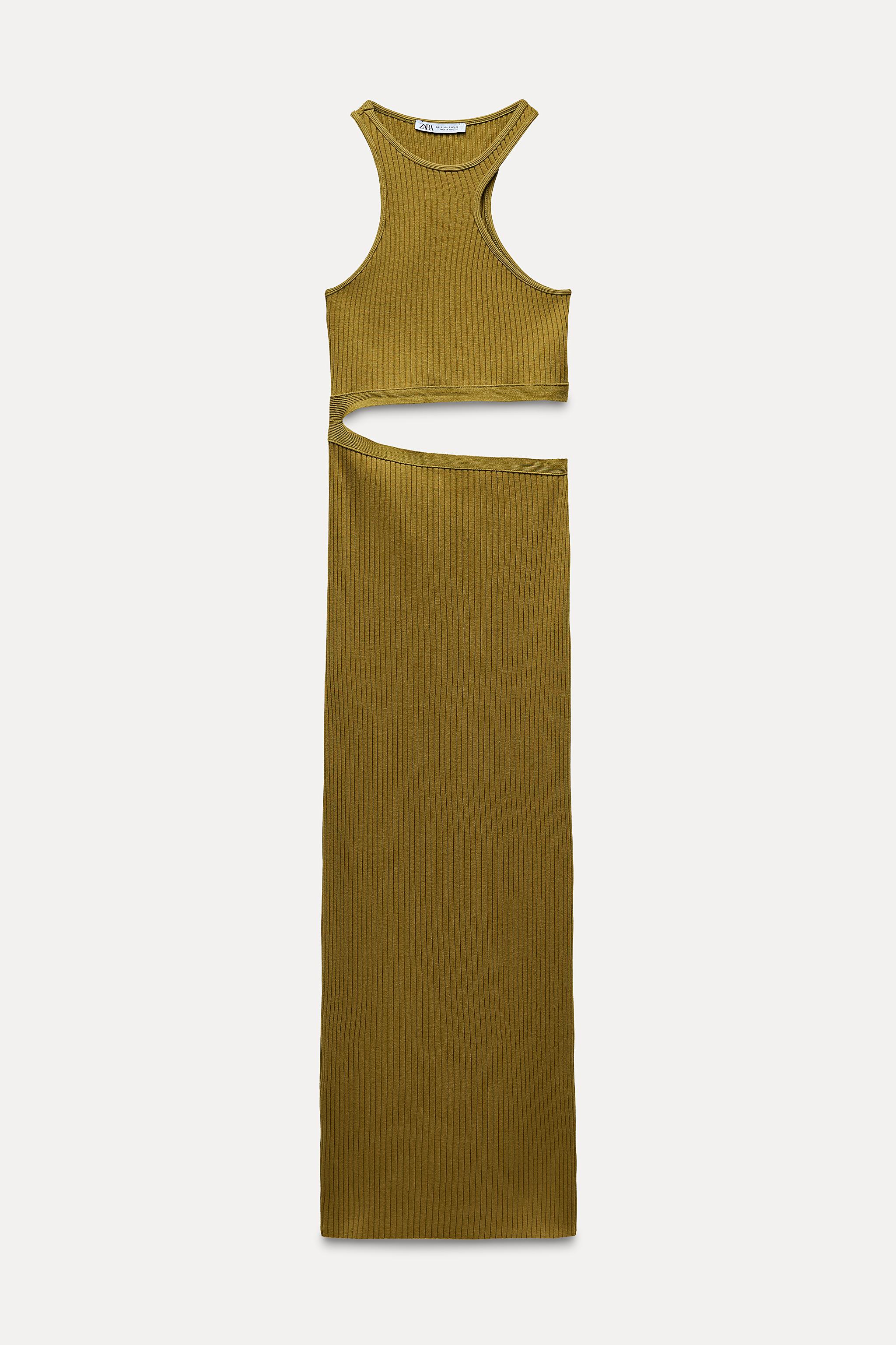 zara cut out ribbed dress NWT Zara Cut Out Fitted Rib Dress in size S