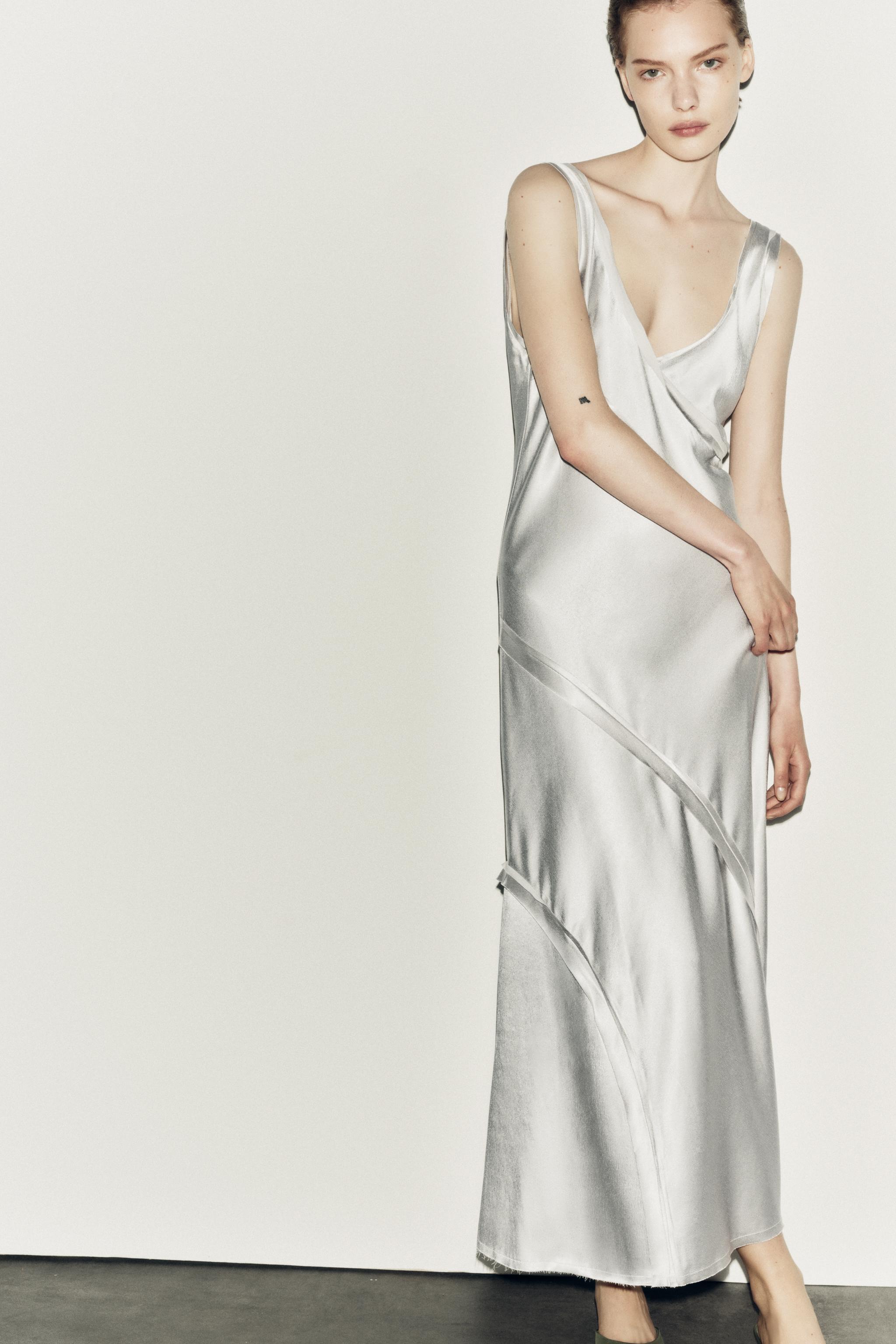 zara satin effect corset dress Zara | Dresses | Zara Corset Satin Slip Dress