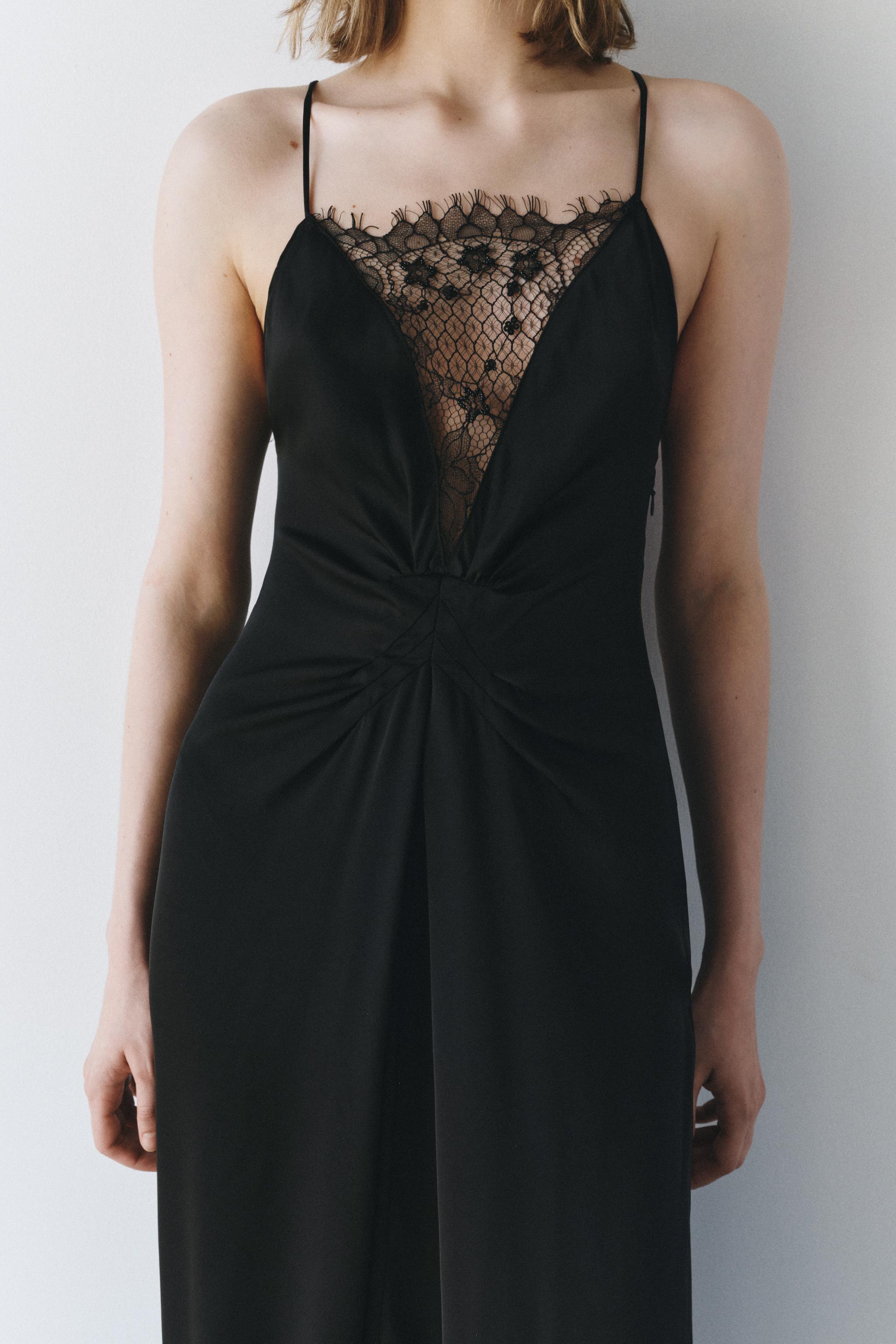 Zara LONG LACE DRESS ZW COLLECTION | Square One