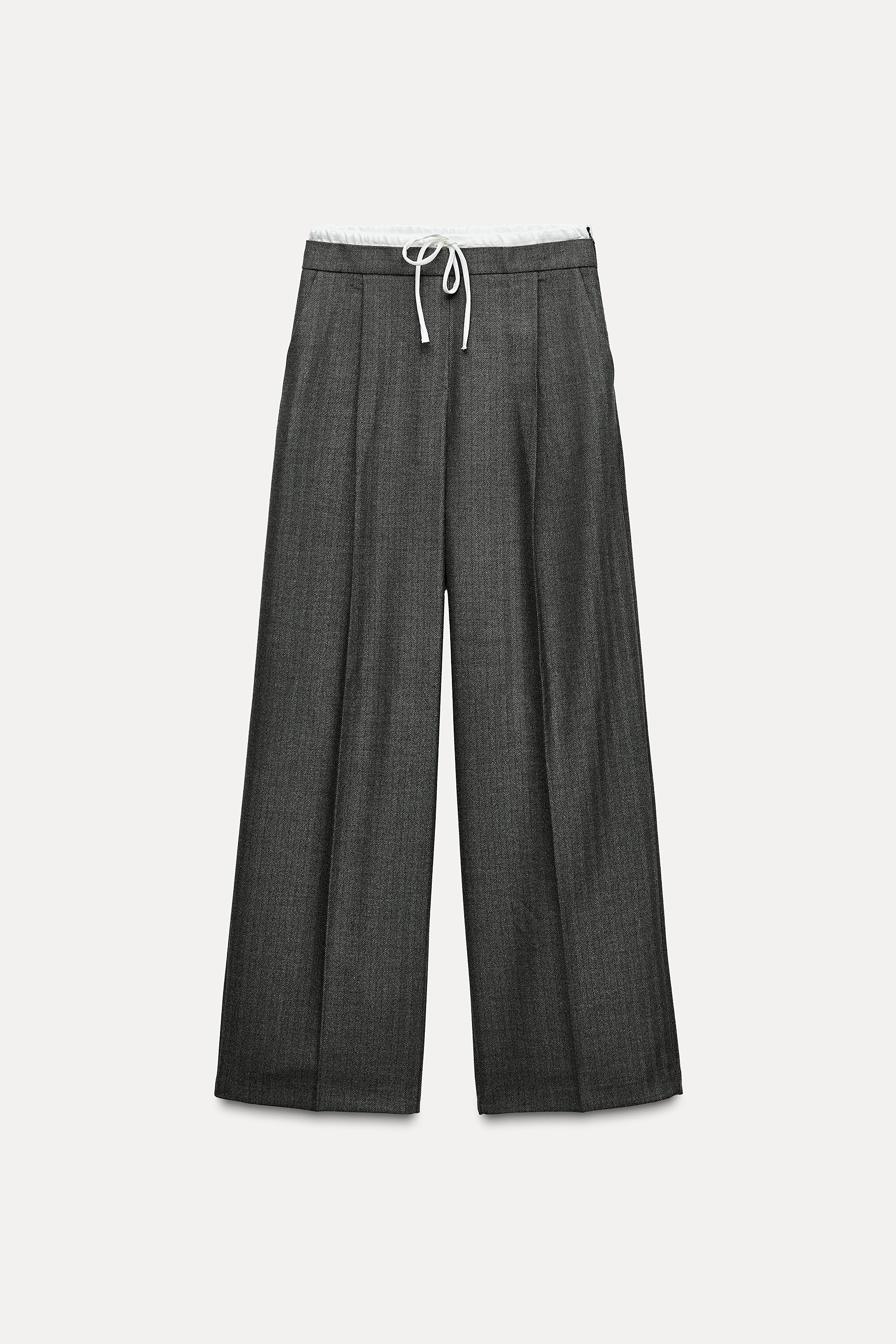Zara DOUBLE WAIST WIDE LEG PANTS | Bayshore Shopping Centre Zara DOUBLE WAIST WIDE LEG PANTS | Bayshore Shopping Centre