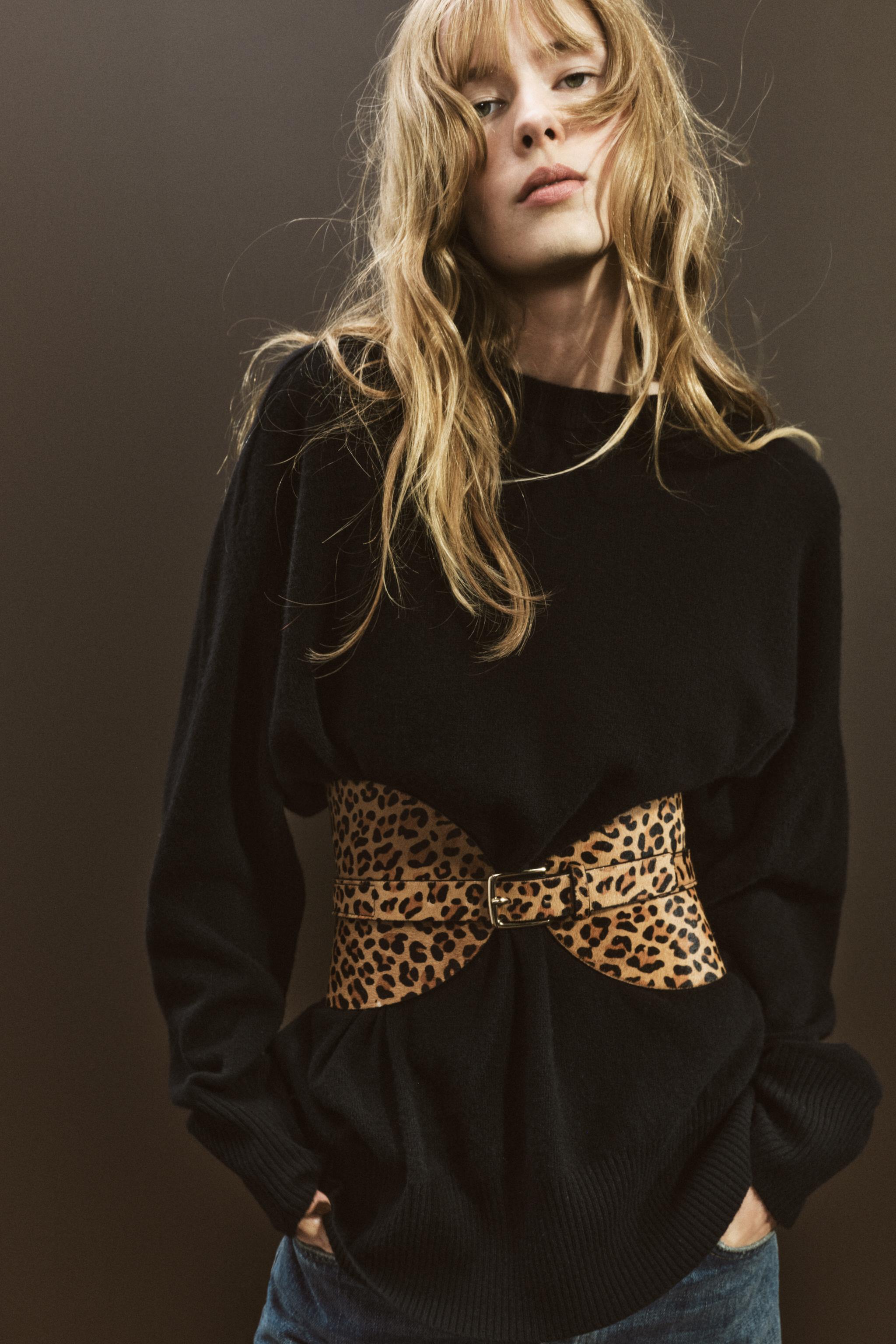 Zara ANIMAL PRINT SASH BELT Mall of America