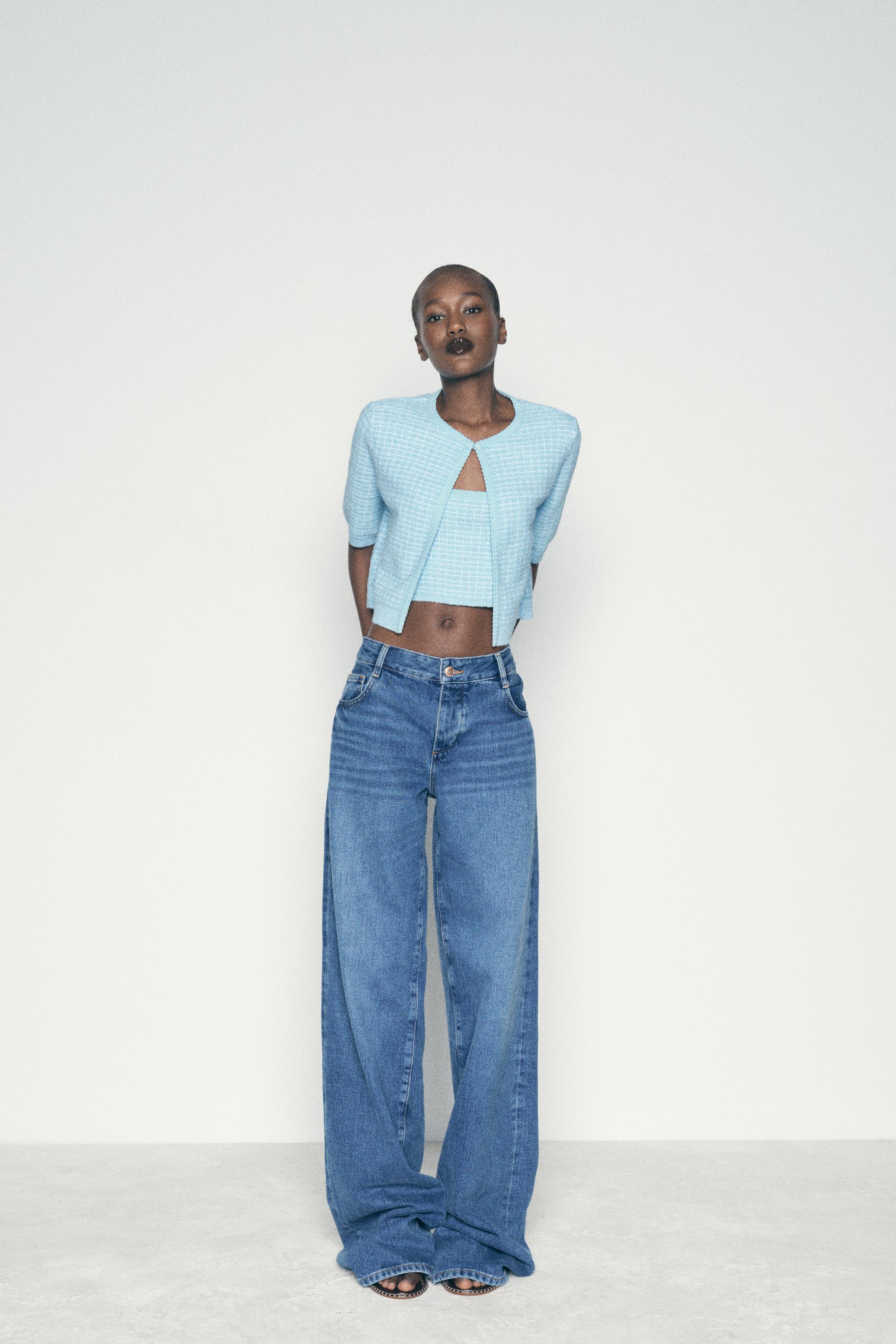 Crop Top Zara Cardigan Top NWOT Zara Cable Knit Orange Set Crop