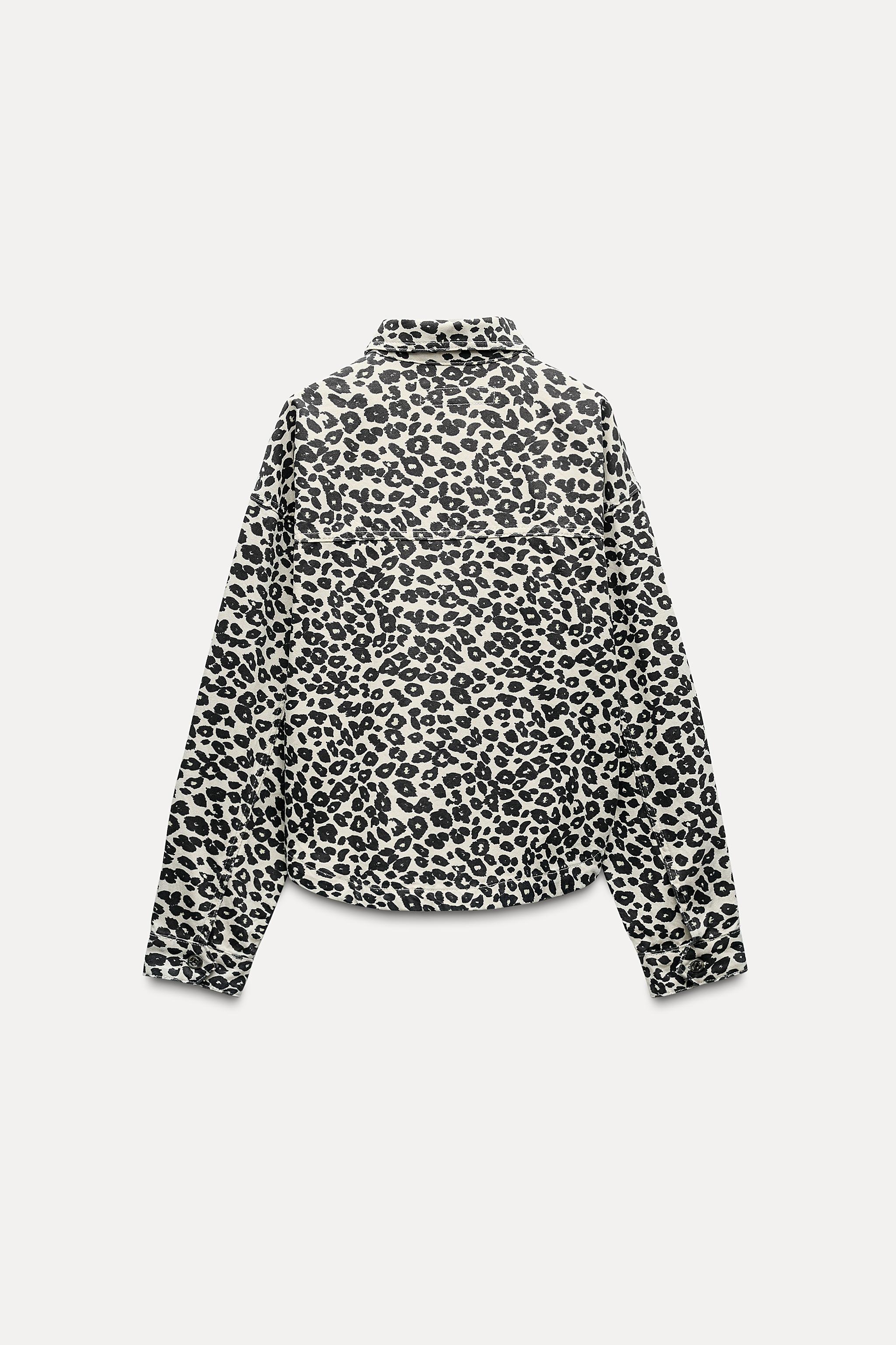 Zara Z1975 DENIM ANIMAL PRINT JACKET | Yorkdale Mall