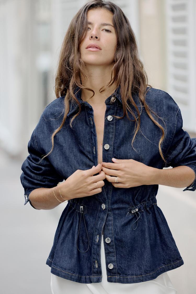 Z1975 ADJUSTABLE WAIST DENIM OVERSHIRT
