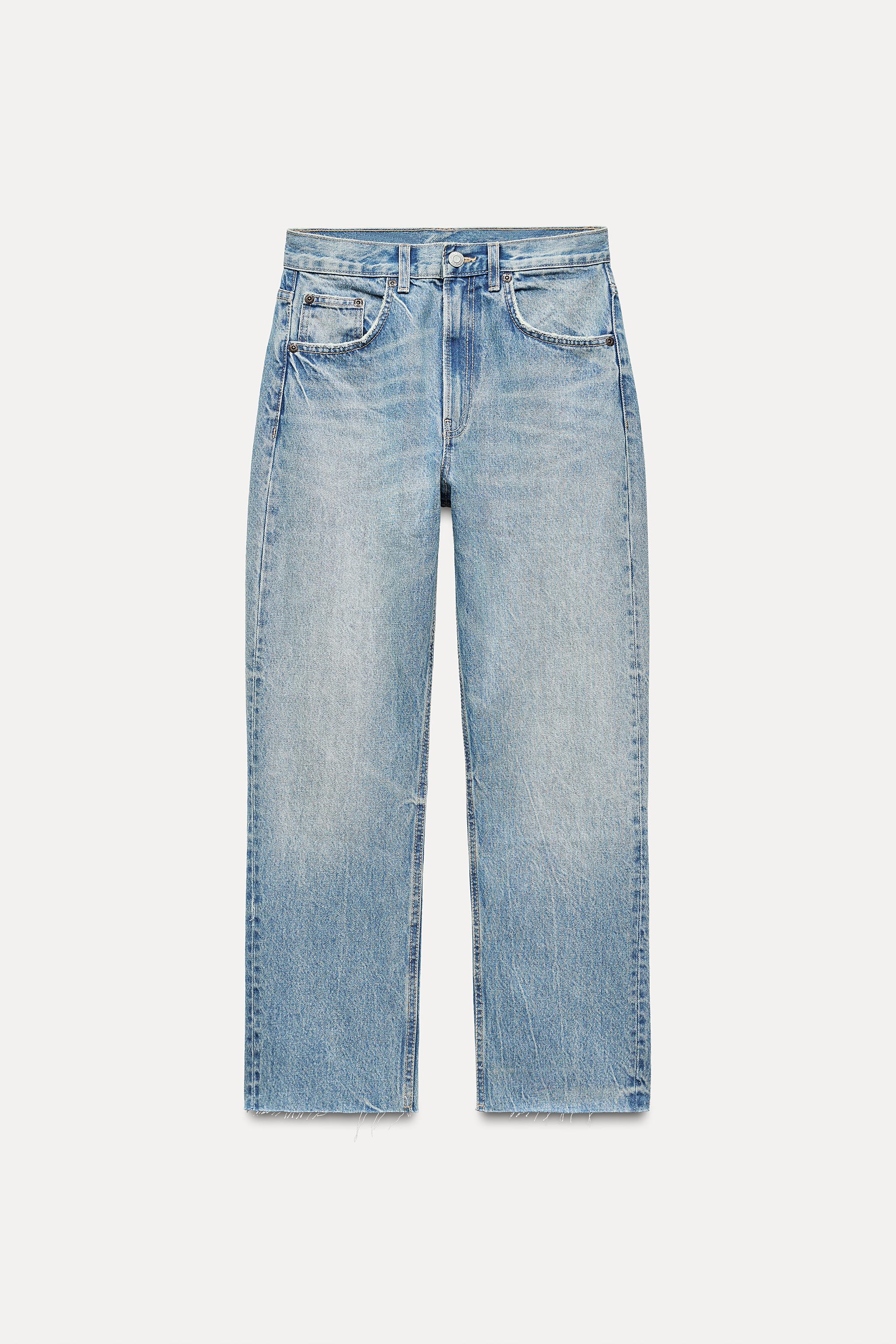 Zara TRF STRAIGHT LEG JEANS WITH A HIGH WAIST | Mall of America®
