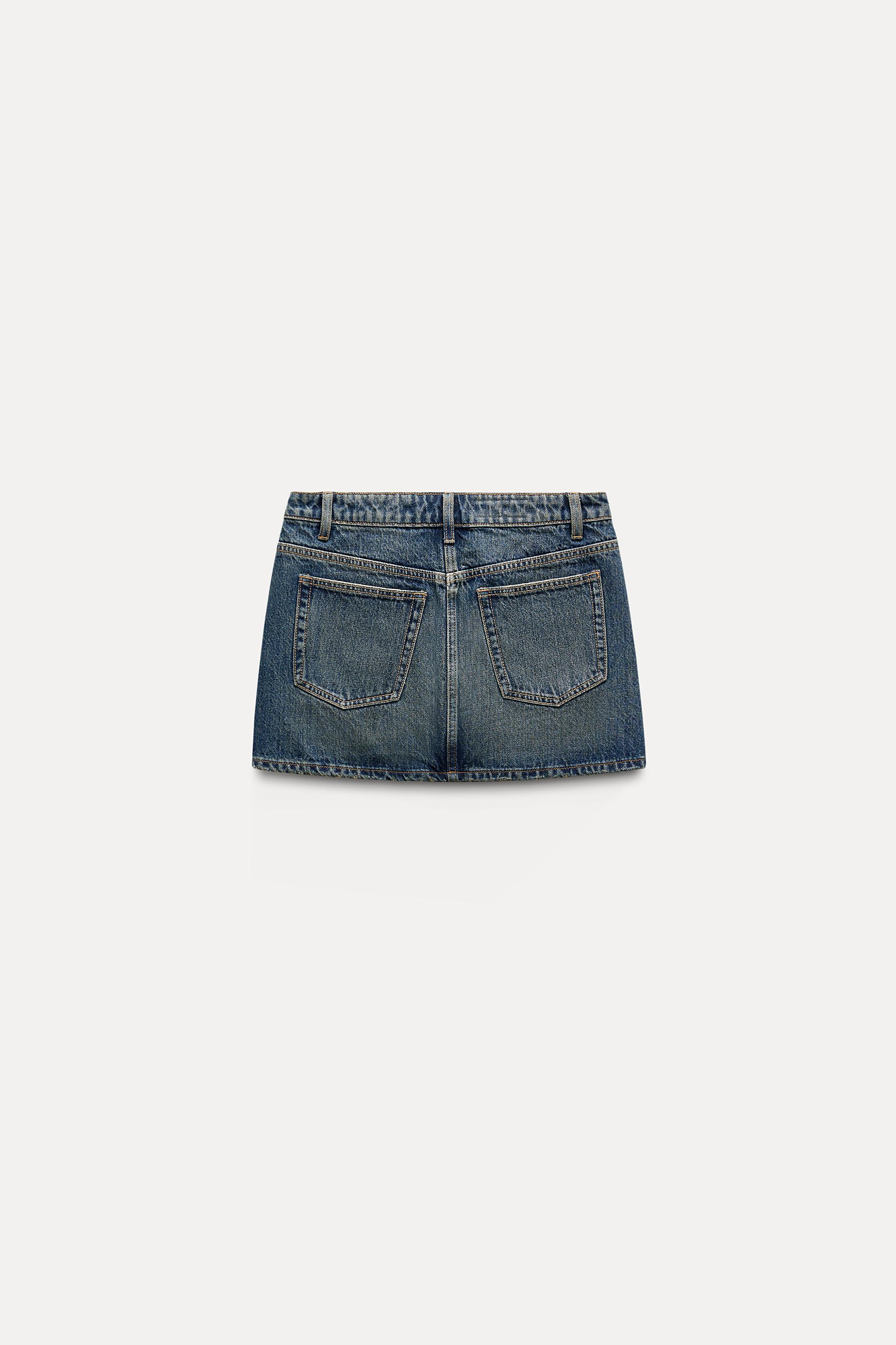 Zara TRF DENIM MINI SKIRT | Yorkdale Mall