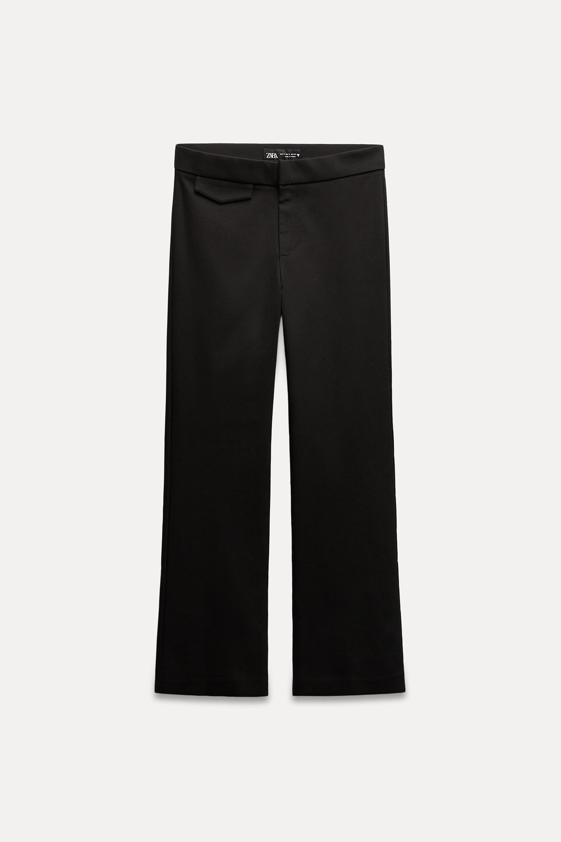 Zara black flare pants cheap
