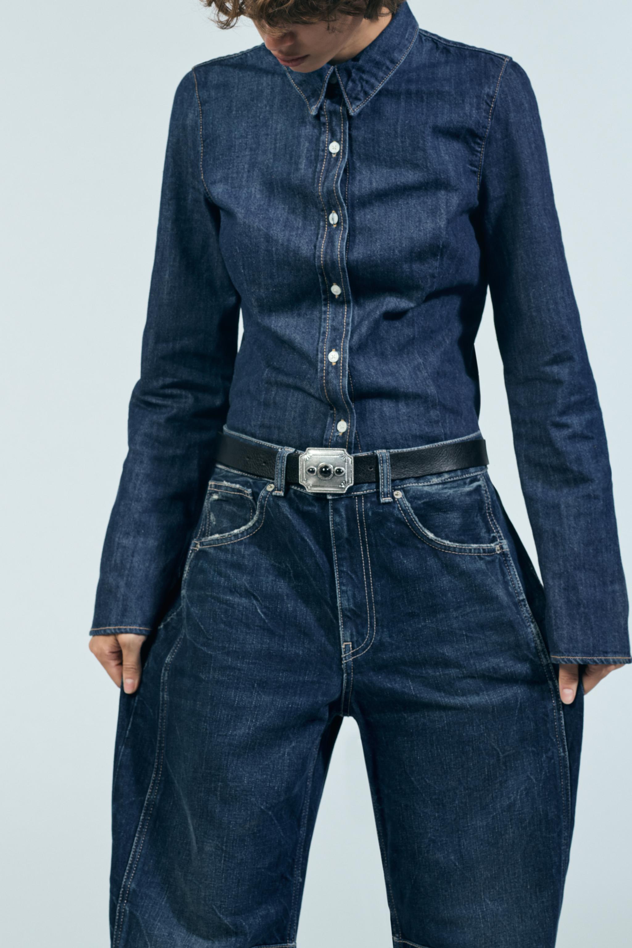 Zara DENIM SHIRT TRF | Square One